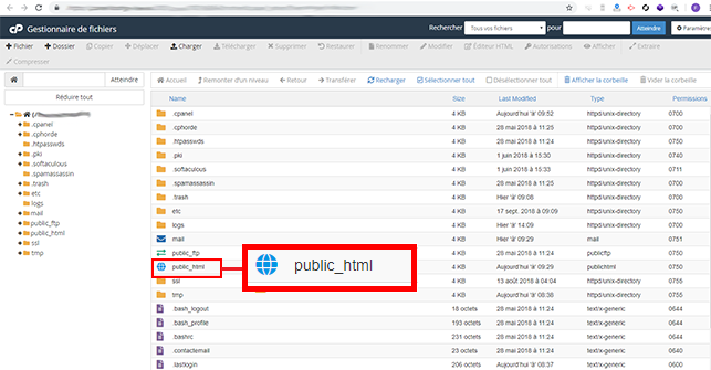 installer WordPress sur cPanel