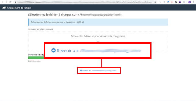 installer WordPress sur cPanel