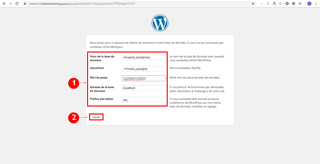 installer WordPress sur cPanel