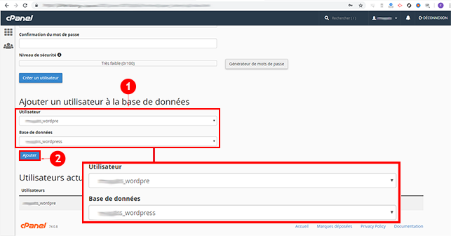 installer WordPress sur cPanel