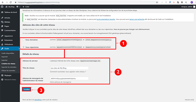 Wordpress multisite