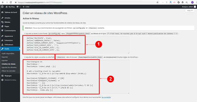 Wordpress multisite