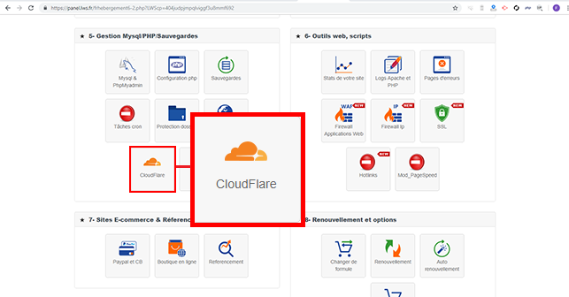 installer Cloudflare