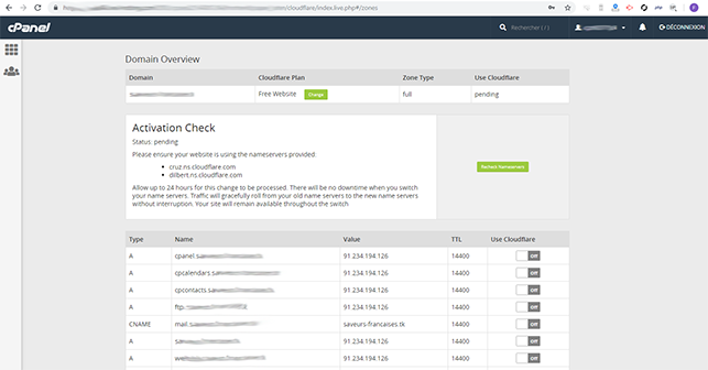 installer Cloudflare