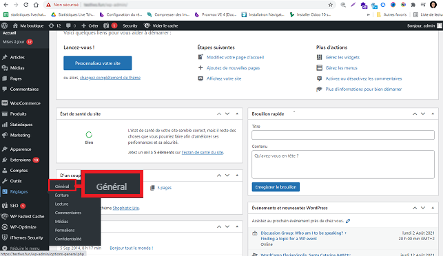 Modifier le nom de domaine WordPress