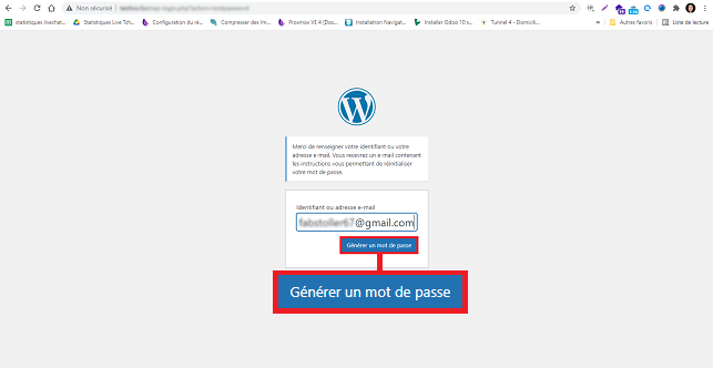 changer votre mot de passe WordPress