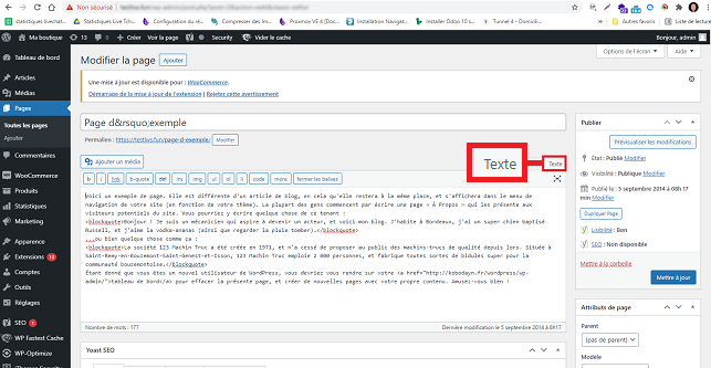 dupliquer une page WordPress