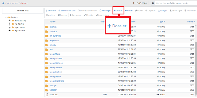 installer un thème enfant WordPress