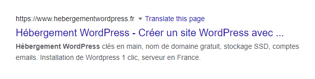 mot clé méta-descriptions dans WordPress