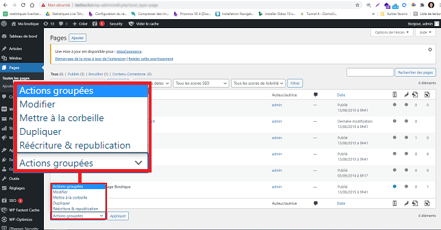 dupliquer une page WordPress