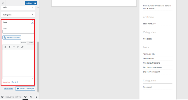 Widgets WordPress