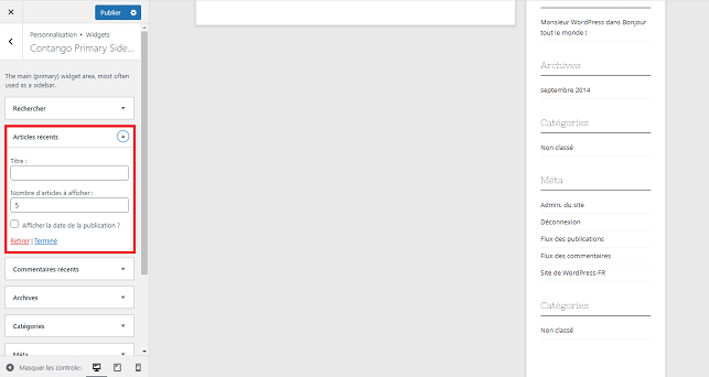 Widgets WordPress